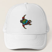 948263SURFER DUDE TURTLE TRIBAL VECTOR TATT TRUCKER PET (Voorkant)
