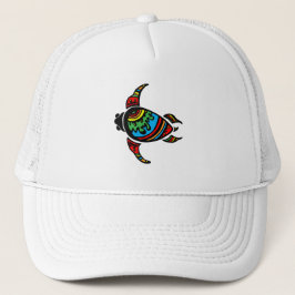 948263SURFER DUDE TURTLE TRIBAL VECTOR TATT TRUCKER PET