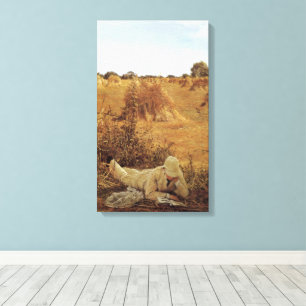 94 graden in de schaduw, Sir Lawrence Alma Tadema Canvas Afdruk