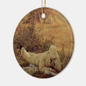 94 graden in de Shade, Sir Lawrence Alma Tadema Keramisch Ornament (Links)