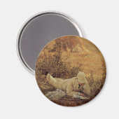 94 graden in de Shade, Sir Lawrence Alma Tadema Magneet (Voorkant / Achterkant)