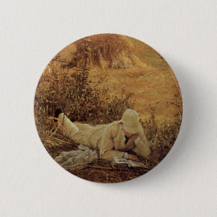 94 graden in de Shade, Sir Lawrence Alma Tadema Ronde Button 5,7 Cm