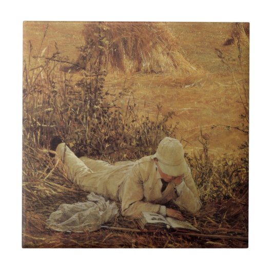 94 graden in de Shade, Sir Lawrence Alma Tadema Tegeltje (Voorkant)