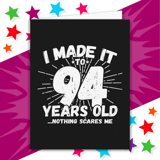 94 Jaar Oud Sarcastisch Meme Grappig 94e Verjaarda Kaart