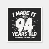 94 Jaar Oud Sarcastisch Meme Grappig 94e Verjaarda Servet (Voorkant)