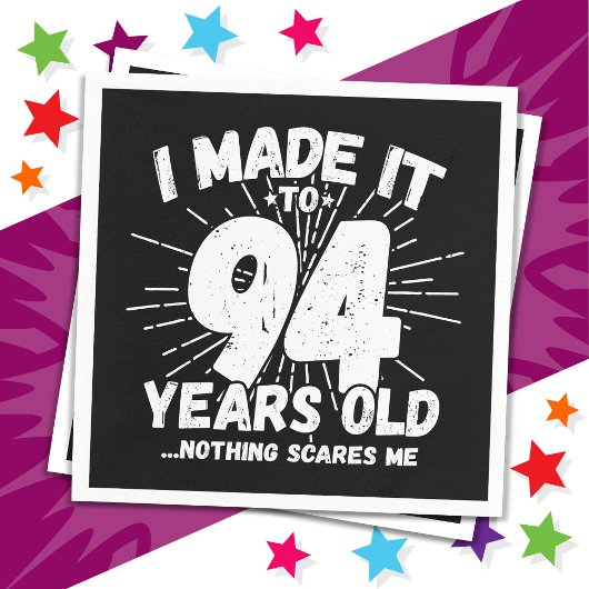 94 Jaar Oud Sarcastisch Meme Grappig 94e Verjaarda Servet