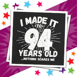 94 Jaar Oud Sarcastisch Meme Grappig 94e Verjaarda Servet