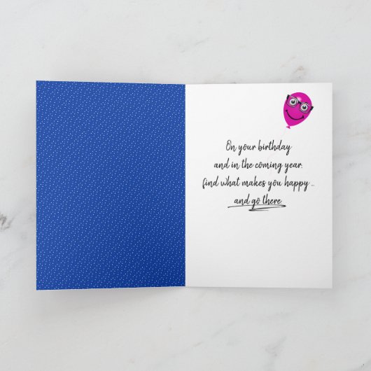 94e geboortedag met luchtballonnen kaart (Binnen)