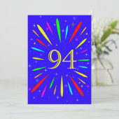 94e Uitnodiging op verjaardag (Staand voorkant)