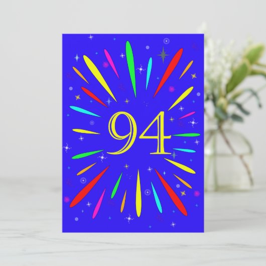 94e Uitnodiging op verjaardag (Staand voorkant)