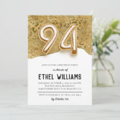 94e uitnodiging van de Birthday Party (Staand voorkant)