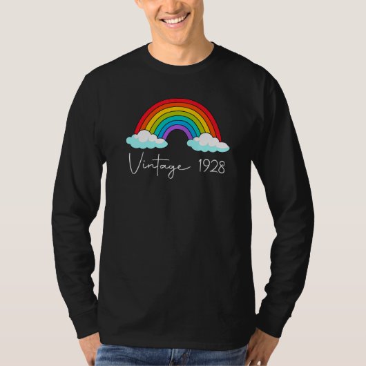 94e verjaardag 1928 Regenboogdag T-shirt (Voorkant)