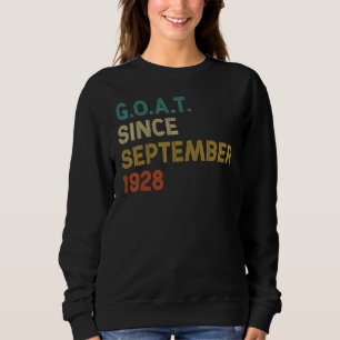 94e verjaardag 94-jarige geit sinds 19 september trui