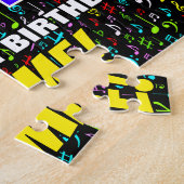 94e verjaardag — Fun, Colorful Music Symbols & "94 Legpuzzel (Zijkant)