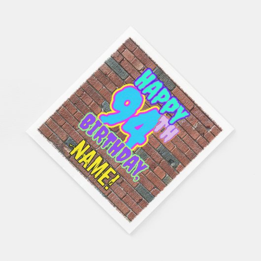 94e verjaardag ~ Fun, geïnspireerd door Urban Graf Servet (Hoek)