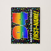 94e verjaardag — Fun, kleurrijk Star Field Pattern Legpuzzel (Verticaal)