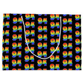 94e verjaardag: Fun Rainbow Event Number 94 Patter Groot Cadeauzakje (Achterkant)