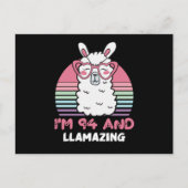 94e verjaardag Llamazing Llama 94 jaar oude dag Briefkaart (Voorkant)