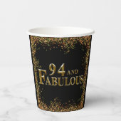 94e verjaardag papieren bekers (Achterkant)