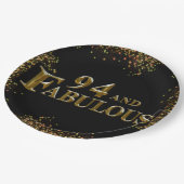 94e verjaardag papieren bordje (Gekanteld)