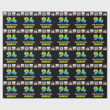 94e verjaardag: Regenboog "94"; Aangepaste foto's 