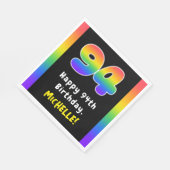 94e verjaardag: Regenboogspectrum # 94, Aangepaste Servet (Hoek)