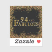94e verjaardag sticker (Vel)