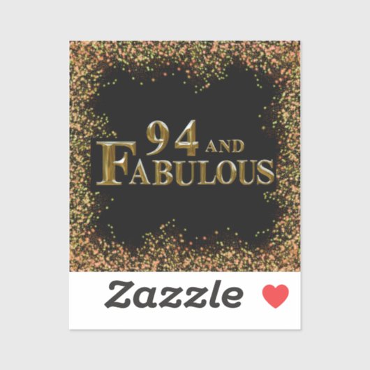 94e verjaardag sticker (Vel)