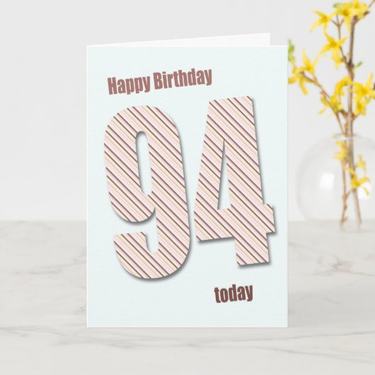 94e verjaardagskaart kaart (Gele Bloem)