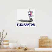 94e Vighter Squadron F-22 Raptor Print (Keuken)