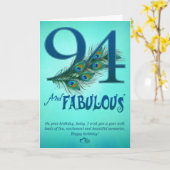 94ste de sjabloonKaarten van de Verjaardag Kaart (Gele Bloem)