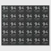 94ste verjaardag: Art Deco Geïnspireerde look "94" Cadeaupapier (Vlak)