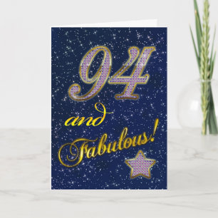 94ste verjaardag voor iemand Fabulous Kaart