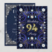 94ste verjaardagsfeest met massa's juwelen kaart (Voorkant / Achterkant)