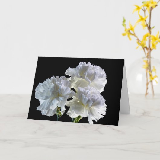 9515-Witte Anjers Kaart (Gele Bloem)