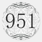 951 Netnummer Ronde Sticker (Voorkant)