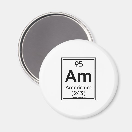 95 Americium Magneet (Voorkant / Achterkant)