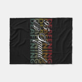 95 Db Squad Hand Gebarentaal Gehoorverlies Bewustz Fleece Deken (Voorkant (Horizontaal))