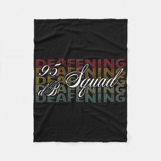95 Db Squad Hand Gebarentaal Gehoorverlies Bewustz Fleece Deken (Voorkant)
