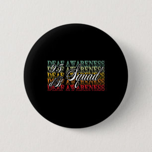 95 Db Squad Handgebarentaal Gehoorverlies Bewustzi Ronde Button 5,7 Cm