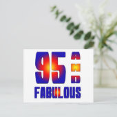 95 en geweldig briefkaart (Staand voorkant)