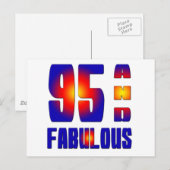 95 en geweldig briefkaart (Voorkant / Achterkant)