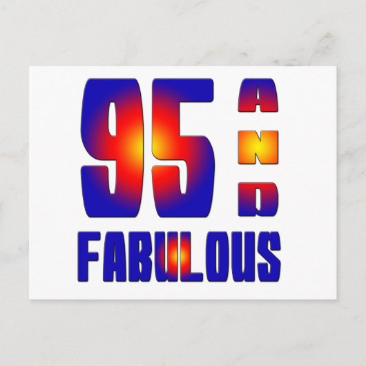 95 en geweldig briefkaart (Voorkant)