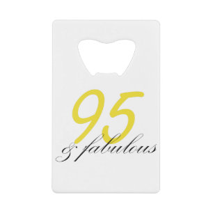 95 & Fabulous Creditkaart Flessenopener