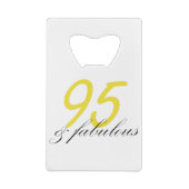 95 & Fabulous Creditkaart Flessenopener (Achterkant)