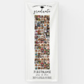 95 Foto Collage Afstuderen Modern Minimaal Wit Spandoek (Verticaal)