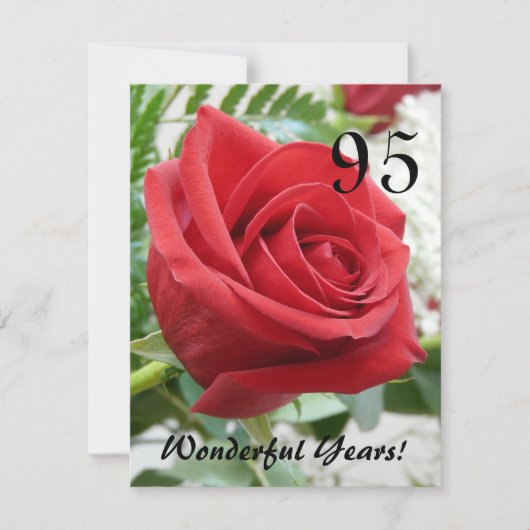 95 Geweldige jaren!-Birthday Celebration Kaart (Voorkant)