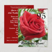 95 Geweldige jaren!-Birthday Celebration Kaart (Voorkant / Achterkant)