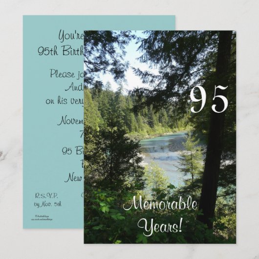 95 Herdenkingsjaar/Dag van de Dag van de Dag - Lak Kaart (Voorkant / Achterkant)