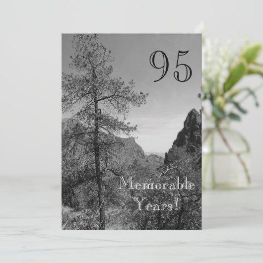 95 Herdenkingsjaar/Natuur van de feestdag Kaart (Staand voorkant)